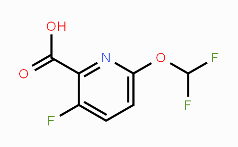 CAS No. 1214386-58-9, 6-(Difluoromethoxy)-3-fluoropyridine-2-carboxylic acid