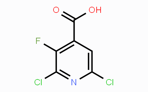 CAS No. 149468-00-8, 2,6-Dichloro-3-fluoropyridine-4-carboxylic acid