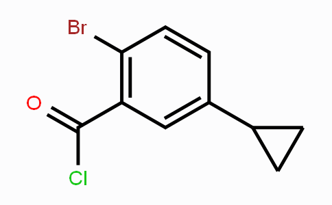 CAS No. 2168631-98-7, 2-Bromo-5-cyclopropylbenzoyl chloride
