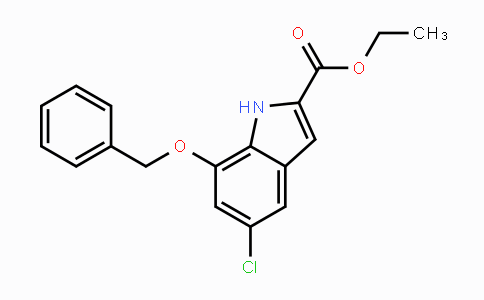 CAS No. 1956386-42-7, Ethyl 7-benzyloxy-5-chloro-1H-indole-2-carboxylate