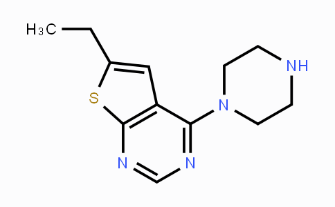 CAS No. 769917-28-4, 6-Ethyl-4-(piperazin-1-yl)thieno[2,3-d]pyrimidine