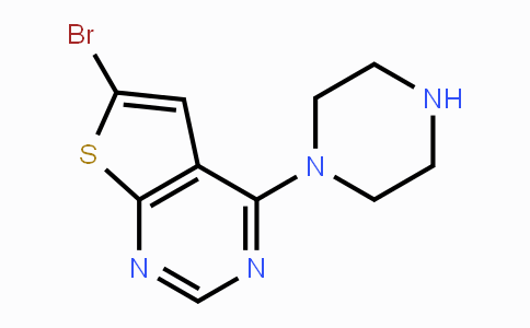 CAS No. 1395492-72-4, 6-Bromo-4-(piperazin-1-yl)thieno[2,3-d]pyrimidine