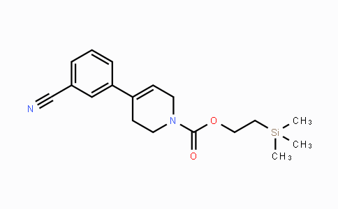 CAS No. 375854-52-7, 2-(Trimethylsilyl)ethyl 4-(3-cyanophenyl)-5,6-dihydropyridine-1(2H)-carboxylate