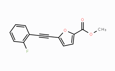 CAS No. 725228-58-0, Methyl 5-((2-fluorophenyl)ethynyl)-furan-2-carboxylate