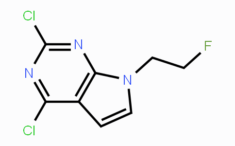 CAS No. 1220517-99-6, 2,4-Dichloro-7-(2-fluoroethyl)-7H-pyrrolo[2,3-d]pyrimidine