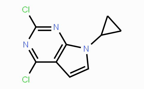 CAS No. 1220518-04-6, 2,4-Dichloro-7-cyclopropyl-7H-pyrrolo[2,3-d]pyrimidine