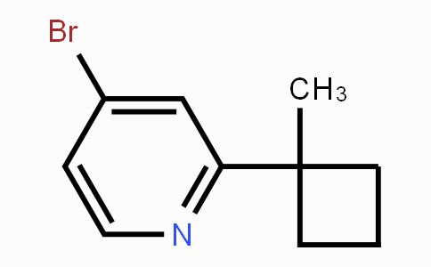 CAS No. 1395492-74-6, 4-Bromo-2-(1-methylcyclobutyl)pyridine