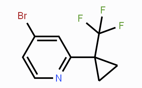 CAS No. 1395492-90-6, 4-Bromo-2-(1-(trifluoromethyl)cyclopropyl)pyridine