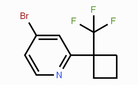 CAS No. 1395492-65-5, 4-Bromo-2-(1-(trifluoromethyl)cyclobutyl)pyridine