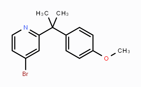 CAS No. 1163707-63-8, 4-Bromo-2-(2-(4-methoxyphenyl)propan-2-yl)pyridine