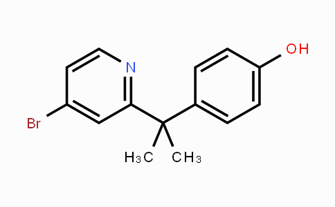 CAS No. 1163707-62-7, 4-(2-(4-Bromopyridin-2-yl)propan-2-yl)phenol