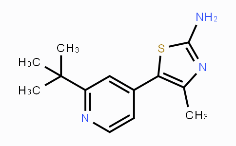 CAS No. 1163706-62-4, 5-(2-tert-Butylpyridin-4-yl)-4-methylthiazol-2-amine