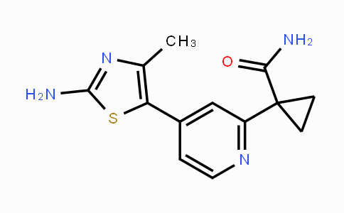 CAS No. 1395492-51-9, 1-(4-(2-Amino-4-methylthiazol-5-yl)pyridin-2-yl)cyclopropanecarboxamide