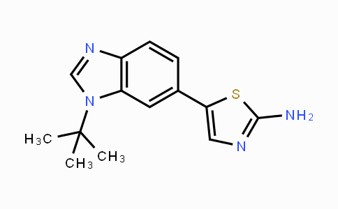 CAS No. 1395492-68-8, 5-(1-tert-Butyl-1H-benzo[d]imidazol-6-yl)thiazol-2-amine