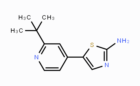 CAS No. 1395492-83-7, 5-(2-tert-Butylpyridin-4-yl)thiazol-2-amine