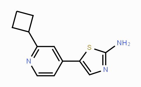 CAS No. 1395492-91-7, 5-(2-Cyclobutylpyridin-4-yl)thiazol-2-amine