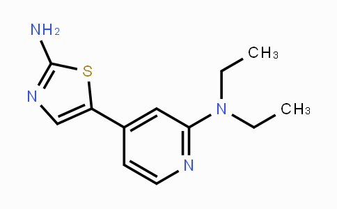 CAS No. 1395492-71-3, 5-(2-(Diethylamino)pyridin-4-yl)thiazol-2-amine