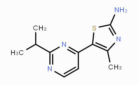 CAS No. 1217487-05-2, 5-(2-Isopropylpyrimidin-4-yl)-4-methylthiazol-2-amine