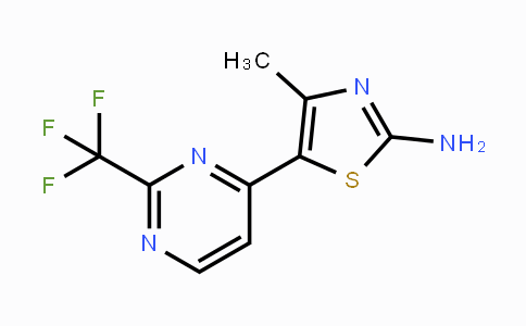 CAS No. 1211581-70-2, 4-Methyl-5-(2-(trifluoromethyl)-pyrimidin-4-yl)thiazol-2-amine