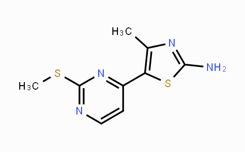 CAS No. 790706-76-2, 4-Methyl-5-(2-(methylthio)pyrimidin-4-yl)thiazol-2-amine