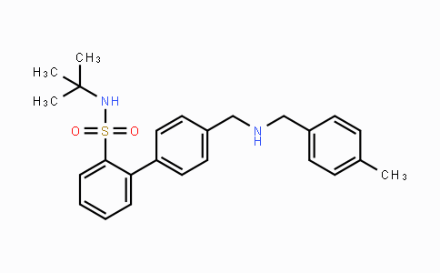 CAS No. 1422057-37-1, N-tert-Butyl-4'-((4-methylbenzylamino)-methyl)biphenyl-2-sulfonamide