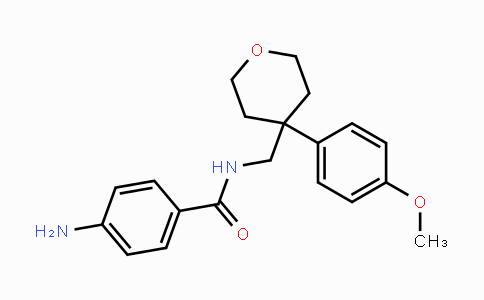 CAS No. 713111-55-8, 4-Amino-N-((4-(4-methoxyphenyl)tetrahydro-2H-pyran-4-yl)methyl)benzamide