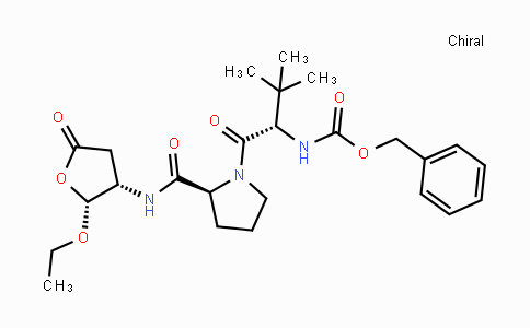 CAS No. 864167-26-0, Benzyl (S)-1-((S)-2-((2R,3S)-2-ethoxy-5-oxotetrahydrofuran-3-ylcarbamoyl)-pyrrolidin-1-yl)-3,3-dimethyl-1-oxobutan-2-ylcarbamate