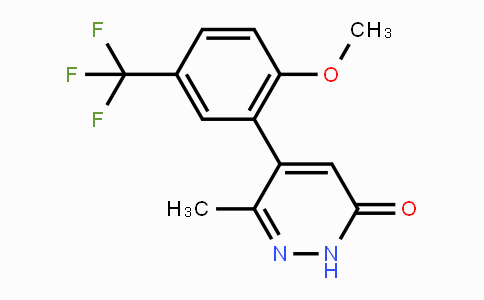 CAS No. 1354819-35-4, 5-(2-Methoxy-5-(trifluoromethyl)phenyl)-6-methylpyridazin-3(2H)-one