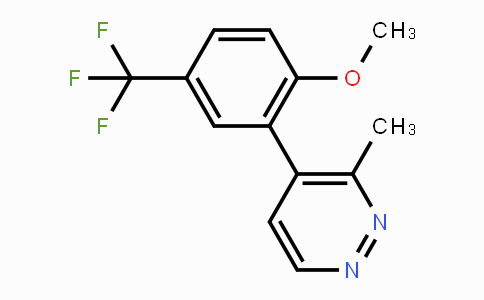 CAS No. 1354819-37-6, 4-(2-Methoxy-5-(trifluoromethyl)-phenyl)-3-methylpyridazine