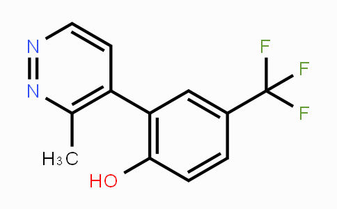 CAS No. 1354819-38-7, 2-(3-Methylpyridazin-4-yl)-4-(trifluoromethyl)phenol