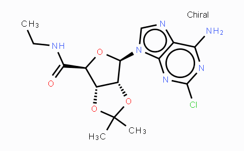 CAS No. 120225-75-4, (3AS,4S,6R,6aR)-6-(6-amino-2-chloro-9H-purin-9-yl)-N-ethyl-2,2-dimethyltetrahydrofuro[3,4-d][1,3]dioxole-4-carboxamide