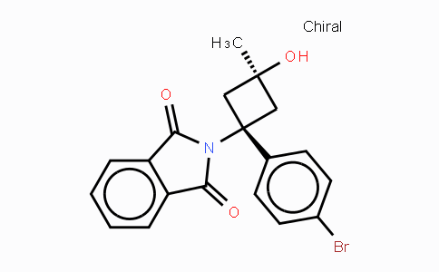 CAS No. 1422057-36-0, 2-((1R,3R)-1-(4-Bromophenyl)-3-hydroxy-3-methylcyclobutyl)isoindoline-1,3-dione