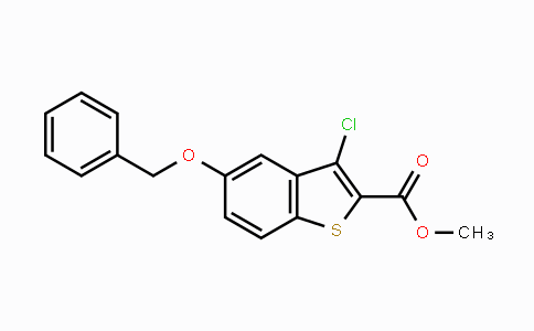 CAS No. 1259977-93-9, Methyl 5-(benzyloxy)-3-chlorobenzo-[b]thiophene-2-carboxylate