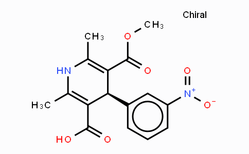 CAS No. 76093-34-0, (S)-(+)-1,4-Dihydro-2,6-dimethyl-4-(3-nitrophenyl)-3,5-pyridinedicarboxylic acid monomethyl ester