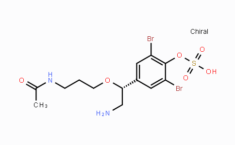 CAS No. 1374875-85-0, (R)-4-(1-(3-Acetamidopropoxy)-2-aminoethyl)-2,6-dibromophenyl hydrogen sulfate