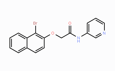 CAS No. 712325-30-9, 2-(1-Bromonaphthalen-2-yloxy)-N-(pyridin-3-yl)acetamide