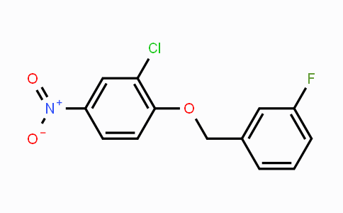 CAS No. 443882-99-3, 2-Chloro-1-(3-fluorobenzyloxy)-4-nitrobenzene