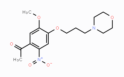 CAS No. 1219937-96-8, 1-(5-Methoxy-4-(3-morpholinopropoxy)-2-nitrophenyl)ethanone