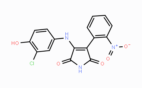 CAS No. 264218-23-7, 3-(3-Chloro-4-hydroxyphenylamino)-4-(2-nitrophenyl)-1H-pyrrole-2,5-dione
