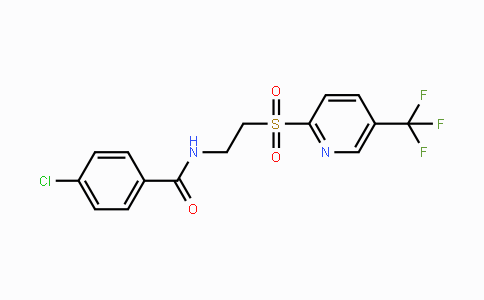 CAS No. 188591-46-0, 4-Chloro-N-[2-[[5-(trifluoromethyl)-2-pyridinyl]sulfonyl]ethyl]benzamide