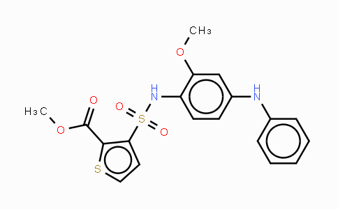 CAS No. 1014691-61-2, 3-[[[2-Methoxy-4-(phenylamino)phenyl]amino]sulfonyl]-2-thiophenecarboxylicacidmethylester