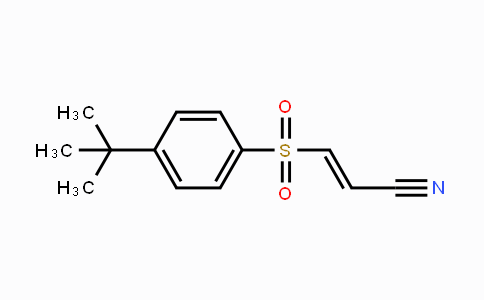 CAS No. 196309-76-9, (E)-3-(4-tert-Butylphenylsulfonyl)acrylonitrile