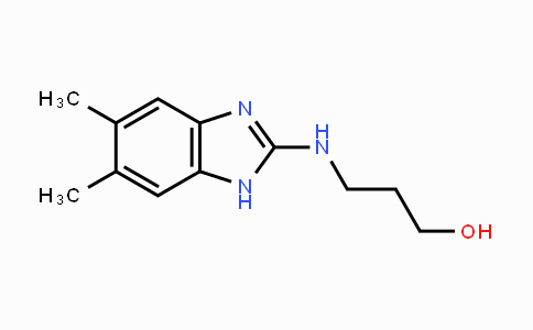 CAS No. 301163-47-3, 3-(5,6-Dimethyl-1H-benzo[d]imidazol-2-ylamino)propan-1-ol