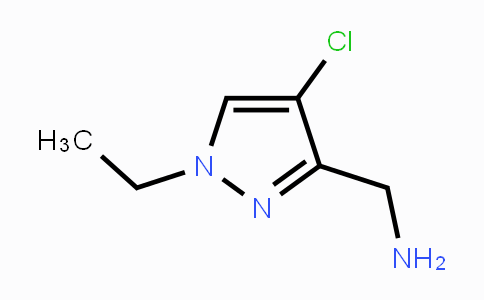 CAS No. 1001611-12-6, (4-Chloro-1-ethyl-1H-pyrazol-3-yl)methanamine