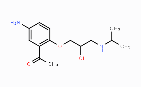 CAS No. 57898-80-3, 1-(5-Amino-2-(2-hydroxy-3-(isopropylamino)-propoxy)phenyl)ethanone