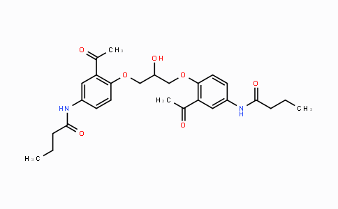 CAS No. 1329613-31-1, N,N'-(((2-Hydroxypropane-1,3-diyl)bis(oxy))-bis(3-acetyl-4,1-phenylene))dibutyramide