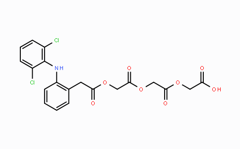 CAS No. 1216495-92-9, 2-(2-(2-(2-(2-(2,6-Dichlorophenylamino)phenyl)-acetoxy)acetoxy)acetoxy)acetic acid