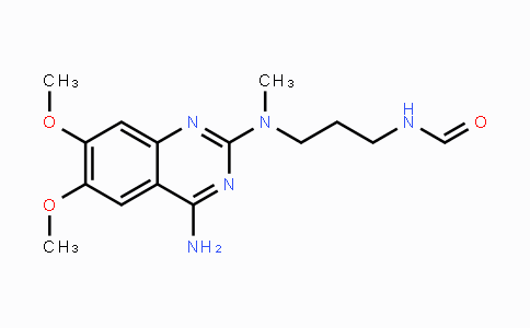 CAS No. 1026411-59-5, N-(3-((4-Amino-6,7-dimethoxyquinazolin-2-yl)(methyl)amino)propyl)formamide
