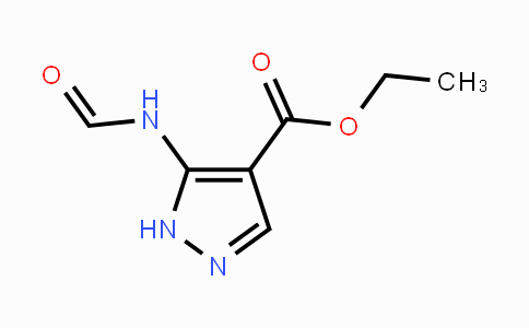 CAS No. 31055-19-3, Ethyl 5-formamido-1H-pyrazole-4-carboxylate