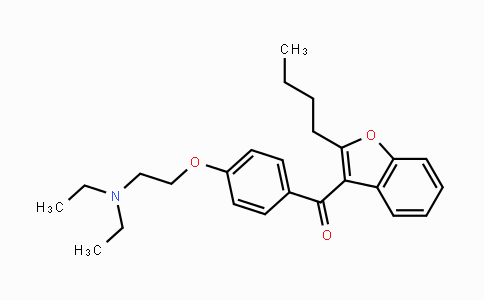 CAS No. 23551-25-9, (2-Butylbenzofuran-3-yl)(4-(2-(diethylamino)-ethoxy)phenyl)methanone